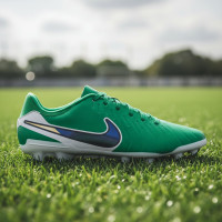 Nike Tiempo Legend 10 Academy Gras Voetbalschoenen (FG) Groen Wit Blauw