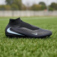 Nike Phantom 6 High Pro Gras Football Boots (FG) Black Light Blue