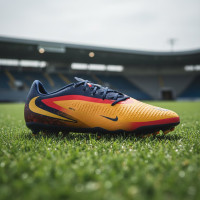 Nike Phantom 6 Low Haaland Academy Grass/Artificial Grass Football Boots (MG) Dark Blue Orange Yellow Red