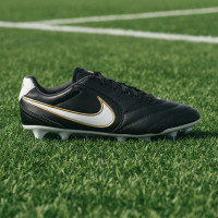 Nike Tiempo Ligera Pro Gras Football Boots (FG) Black White Gold