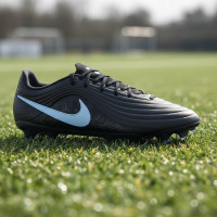 Nike Tiempo Maestro Academy Gras / Kunstgras Voetbalschoenen (MG) Zwart Lichtblauw