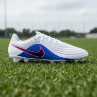 Nike Tiempo Maestro Academy Gras / Kunstgras Voetbalschoenen (MG) Wit Blauw Felroze