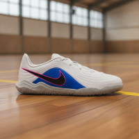 Nike Tiempo Maestro Club Zaalvoetbalschoenen (IN) Kids Wit Blauw Felroze