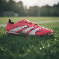 adidas Predator League FT Gras / Kunstgras Voetbalschoenen (MG) Rood Wit Zwart