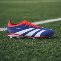 adidas Predator Pro Gras Voetbalschoenen (FG) Blauw Wit Rood