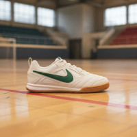 Nike Gato Indoor Football Shoes (IN) Kids White Dark Green Brown