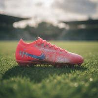 Nike Zoom Mercurial Vapor 16 Vinicius Júnior Pro Gras Voetbalschoenen (FG) Kids Felroze Paars Zilver