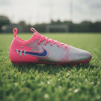 Nike Zoom Mercurial Vapor 16 Vinicius Júnior Academy Gras / Kunstgras Voetbalschoenen (MG) Kids Felroze Paars