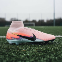 Nike Zoom Mercurial Superfly 10 Elite Iron Stud Football Boots (SG) Pro Player Pink Blue Turquoise