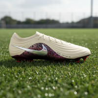 Nike Tiempo Maestro Elite Gras Football Boots (FG) Off White Burgundy Silver