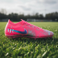 Nike Zoom Mercurial Vapor 16 Vinicius Júnior Pro Gras Voetbalschoenen (FG) Felroze Paars Zilver