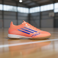 adidas F50 League Zaalvoetbalschoenen (IN) Oranje Blauw Wit