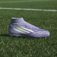 adidas F50 Sparkfusion League Gras / Kunstgras Voetbalschoenen (MG) Dames Paars Geel
