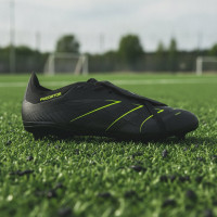 adidas Predator League FT Grass/Artificial Grass Football Boots (MG) Black Dark Grey Neon Yellow