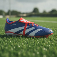 adidas Predator League FT Gras Voetbalschoenen (FG) Blauw Wit Rood