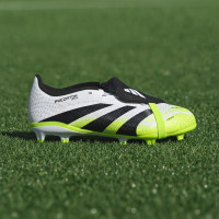 adidas Predator League FT Gras / Kunstgras Voetbalschoenen (MG) Kids Wit Zwart Neongeel