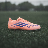 adidas F50 League IJzeren-Nop Voetbalschoenen (SG) Oranje Blauw Wit