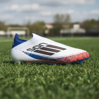 adidas F50 Son Elite Veterloze Gras Voetbalschoenen (FG) Wit Zwart Rood Blauw