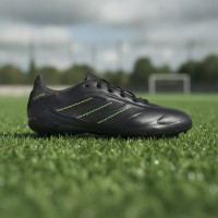 adidas Copa Pure III League Grass/Artificial Grass Football Boots (MG) Kids Black Dark Grey Green