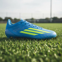 adidas F50 Elite Gras Voetbalschoenen (FG) Blauw Neongeel