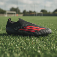adidas F50 Elite Laceless Grass Football Boots (FG) Black Red Dark Grey
