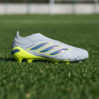 adidas Predator League Laceless Grass Football Boots (FG) Kids Light Blue Blue Yellow