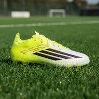 adidas F50 Pro Gras / Kunstgras Voetbalschoenen (MG) Neongeel Zwart Rood