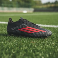 adidas F50 Pro Gras Football Boots (FG) Black Red Dark Grey