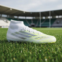 adidas F50 Sparkfusion Pro Grass/Artificial Grass Football Boots (MG) Women's White Grey Neon Yellow