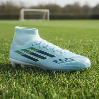 adidas F50 Sparkfusion Pro Gras / Kunstgras Voetbalschoenen (MG) Dames Lichtblauw Donkerblauw Neongeel