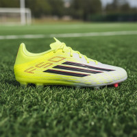 adidas F50 League Gras / Kunstgras Voetbalschoenen (MG) Neongeel Zwart Rood