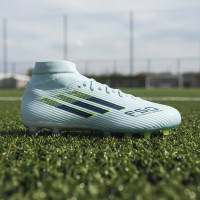 adidas F50 Sparkfusion League Gras / Kunstgras Voetbalschoenen (MG) Dames Lichtblauw Donkerblauw Neongeel