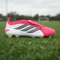 adidas Predator Elite FT Gras Voetbalschoenen (FG) Rood Wit Zwart