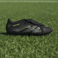 adidas Predator Pro FT Gras Football Boots (FG) Black Dark Grey Neon Yellow