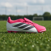 adidas Predator Club FT Gras / Kunstgras Voetbalschoenen (MG) Kids Rood Wit Zwart