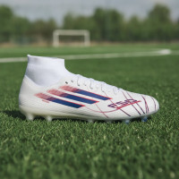 adidas F50 Sparkfusion Pro Gras / Kunstgras Voetbalschoenen (MG) Dames Wit Blauw Rood