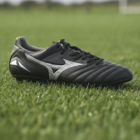 Mizuno Morelia Neo IV Pro Gras Football Shoes (FG) Black Silver