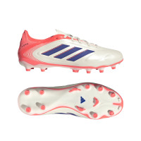 adidas Copa Pure III League Gras / Kunstgras Voetbalschoenen (MG) Gebroken Wit Blauw Roze