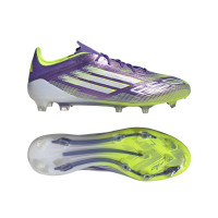 adidas F50 Elite Gras Voetbalschoenen (FG) Paars Wit Neongeel