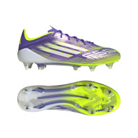adidas F50 Elite IJzeren-Nop Voetbalschoenen (SG) Paars Wit Neongeel