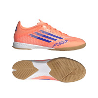 adidas F50 League Zaalvoetbalschoenen (IN) Oranje Blauw Wit