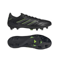 adidas Copa Pure III Elite Gras Voetbalschoenen (FG) Zwart Donkergrijs Groen