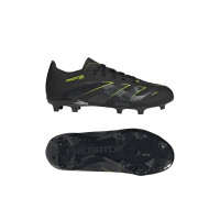 adidas Predator League Gras / Kunstgras Voetbalschoenen (MG) Kids Zwart Donkergrijs Neongeel