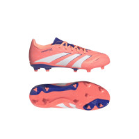 adidas Predator League Gras / Kunstgras Voetbalschoenen (MG) Kids Oranje Wit Blauw