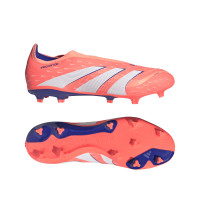 adidas Predator League Laceless Grass/Artificial Grass Football Boots (MG) Orange White Blue