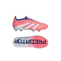 adidas Predator Elite Gras Voetbalschoenen (FG) Kids Oranje Wit Blauw