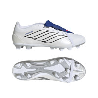 adidas Predator Club FT Grass/Artificial Grass Football Boots (MG) White Silver Blue Red