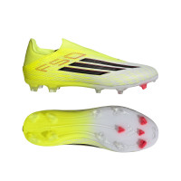 adidas F50 League Veterloze Gras / Kunstgras Voetbalschoenen (MG) Neongeel Zwart Rood
