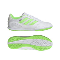 adidas Super Sala III Zaalvoetbalschoenen (IN) Wit Lichtgroen Zwart