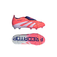 adidas Predator Elite FT Gras Voetbalschoenen (FG) Kids Oranje Wit Blauw